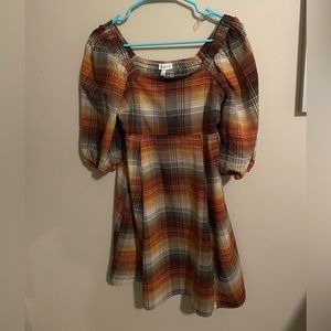 Plaid dress for fall